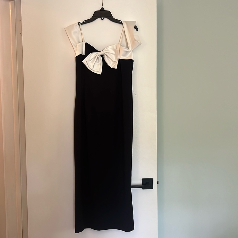 Alex Marie formal black and white gown. Size 12